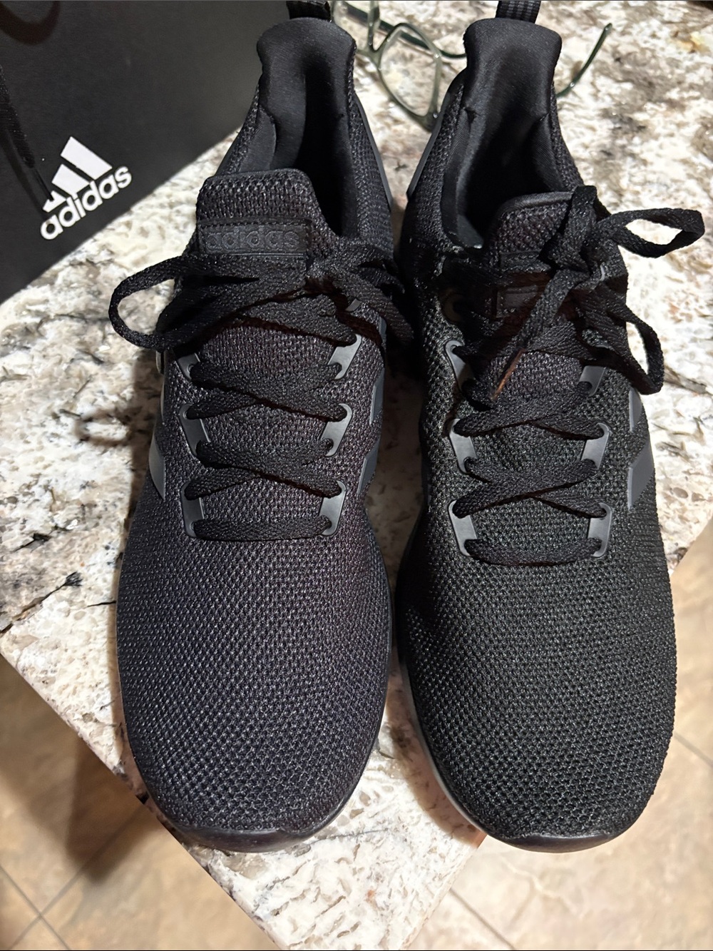adidas Men's Black/Deep Plum Lightweight Sneakers